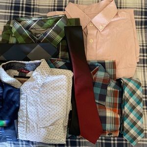 nice dress shirts, dress pants and ties